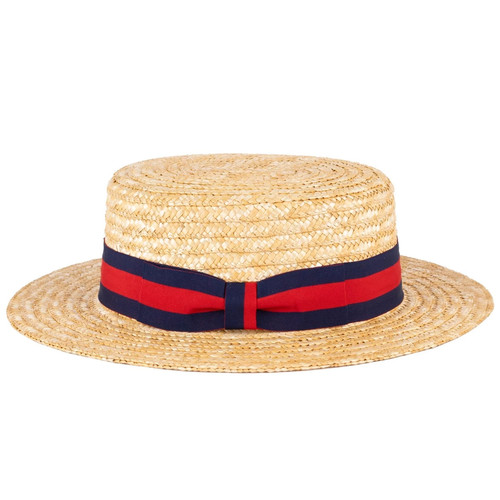 Classic straw boater hat - classic,