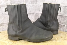 BLACK LEATHER SHEEPSKIN UGG