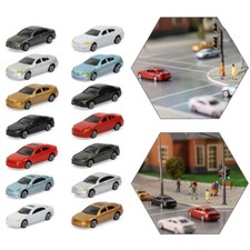 50 Plastic Model Cars for N Scale 1 160 Train Scenery and Layout Decorating