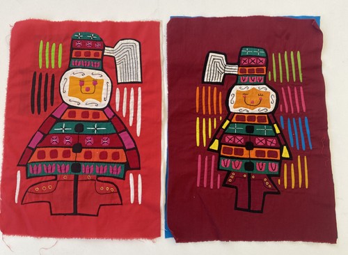 Vintage mola textile folk - mola,