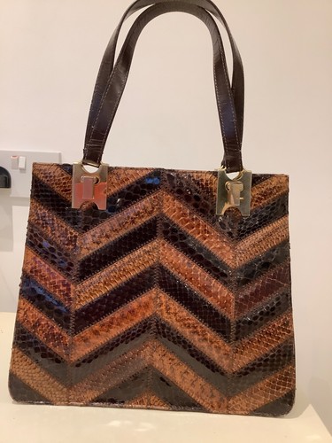 Vintage perez brown - vintage, snakeskin