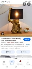 DUNELM ODISHA MONKEY LAMP