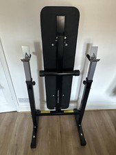 Adjustable Weight Bench with Dip Station Folding Heavy Duty Weight Lifting Be...