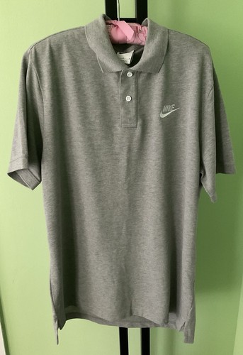 Nike grey match polo shirt - nike, up