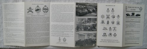 Vintage leaflet tank museum - vintage,