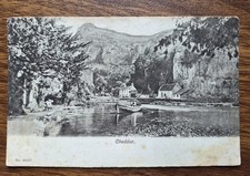 1922 Cheddar,  Postcard – Rowing Boat & Cottages  To The Anchor, Upton On Severn