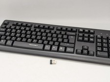 Tecknet TK-KM003 2.4G wireless keyboard UK QWERTY layout compact black for PC
