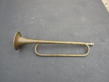 VINTAGE LONG BRASS BUGLE BY