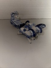 Vtg USSR Gzhel Blue/White