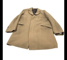 Reiss Men's Wool Blend Knee-Length Green Topcoat Overcoat XL