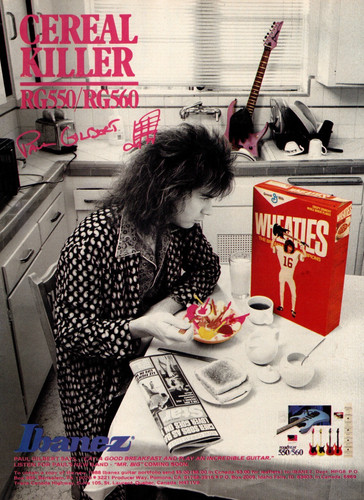 Vtg 80s paul gilbert - paul, ibanez