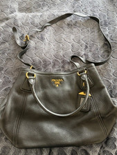Prada Genuine Black Leather