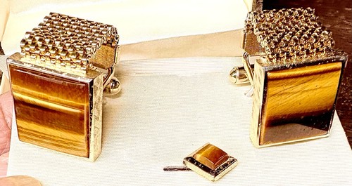 Vintage genuine tiger eye - tiger’s,