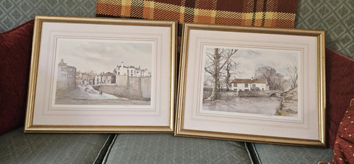 Gold wood picture frames - gold,