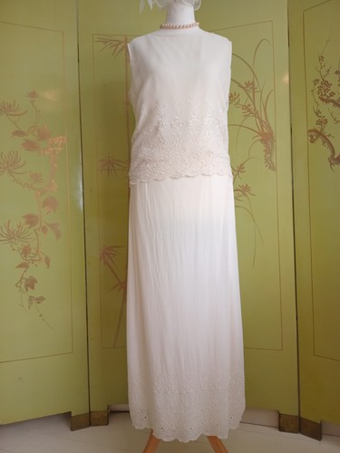 Cream monsoon two piece - cream,