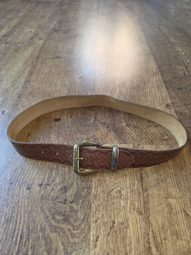 Vintage tan tooled real - vintage,