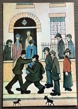 A Fight Salford Art Gallery L S Lowry Medici Postcard