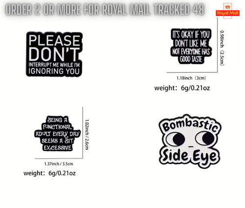 Funny sarcastic enamel pin - sarcastic,