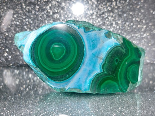 Malachite chrysocolla slab - chrysocolla,
