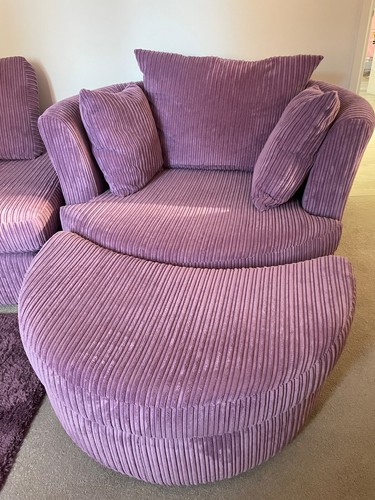 Dfs swivel snuggle chair - snuggle, with