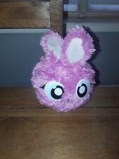 Soft Toy - FREE Postage Pink Rabbit 4" Happy noises, munching carrot  FLUFFLINGS