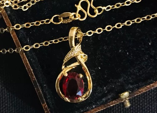 Vintage style red gemstone - vintage,