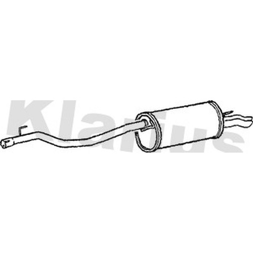 Exhaust rear back box - box, for