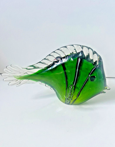 Murano style hand blown green - murano,