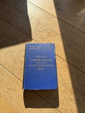 Special India Paper Edition Stones Justices Manual 1911