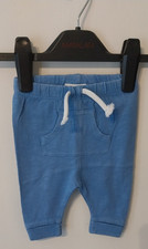 Next Jogging Bottoms Leggings 0-1 Month Baby Boys Blue Elasticated Waist Pocket