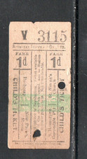 Rothesay Tramway Company 1d Tram Ticket Detail As Scanned