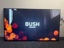 BLACK BUSH TV, 55inch, BROKEN TOP LEFT CORNER (COLOURED LINES AND BLACK INK)