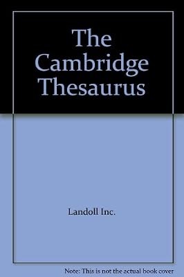 The cambridge thesaurus - cambridge,