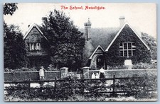 Newdigate school  Dorking Surrey Printed Postcard T2 16