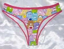 Girly Pink Retro Kink Soft Stretch Care Bear CD TV Brief Panties 2XL 20 38"-40"