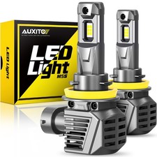 AUXITO 100W 30000LM H8/H9/H11 LED Headlight Bulbs Kit High Low Beam 6500K White