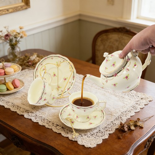 Porcelain tea sets ceramic - porcelain,