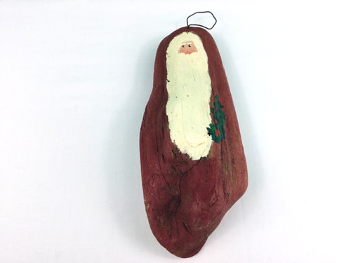 Driftwood santa ornament - santa,