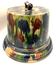 Antique Scottish Seaton Pottery Cheese Dish or Cheese Bell