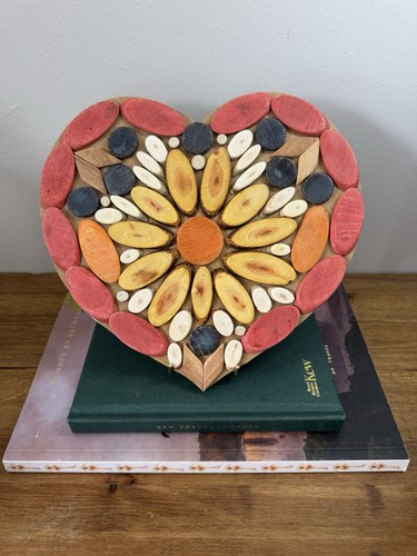 Carved wooden folk art boho - carved,