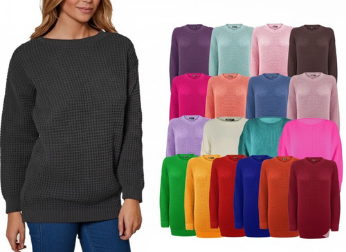 Ladies women knitted sweater - women,