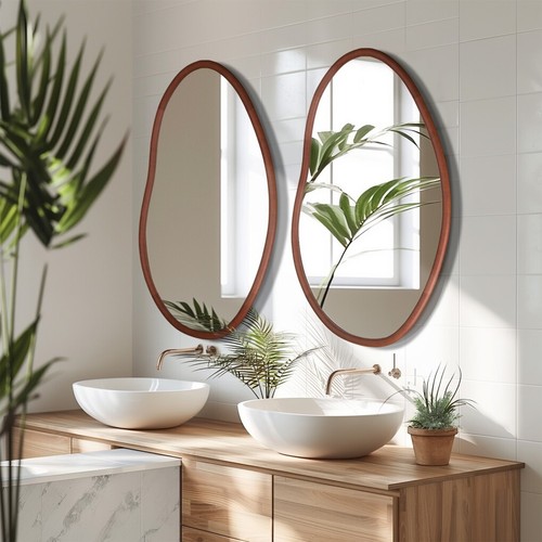 32inch irregular wooden - irregular, framed