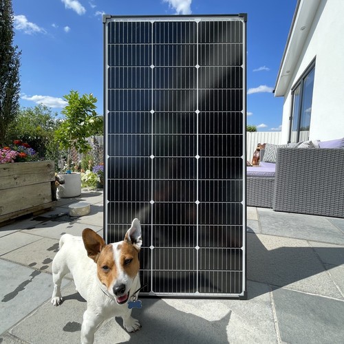 130w solar panel black frame - 130w,