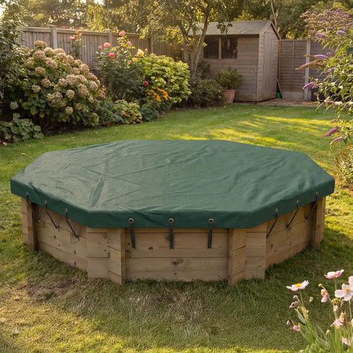 Wooden sandpit 6ft octagonal - sandpit,