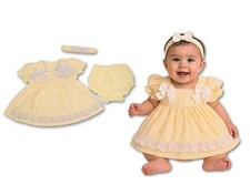 Baby girls lemon frilly
