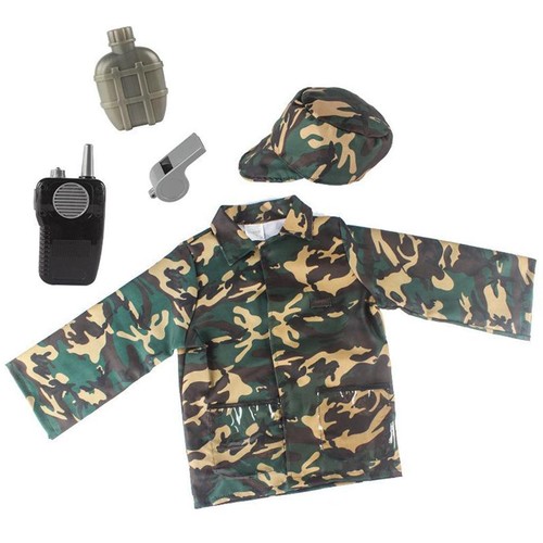 Kid soldier play costume dress - play,