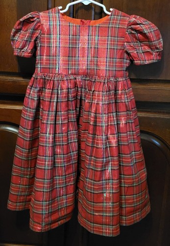 Girls handmade christmas plaid - girls,