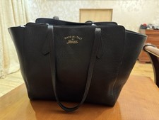 Gucci Black Swing leather Tote 