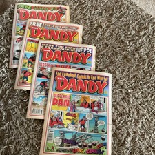 FOUR DANDY COMICS FROM 2001 11/8,18/8,25/8,1/9, IN REASONABLE CONDITION