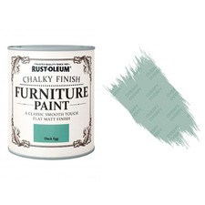 Rust-Oleum Chalk Chalky Furniture Paint Chic Shabby 125ml Duck Egg Matt